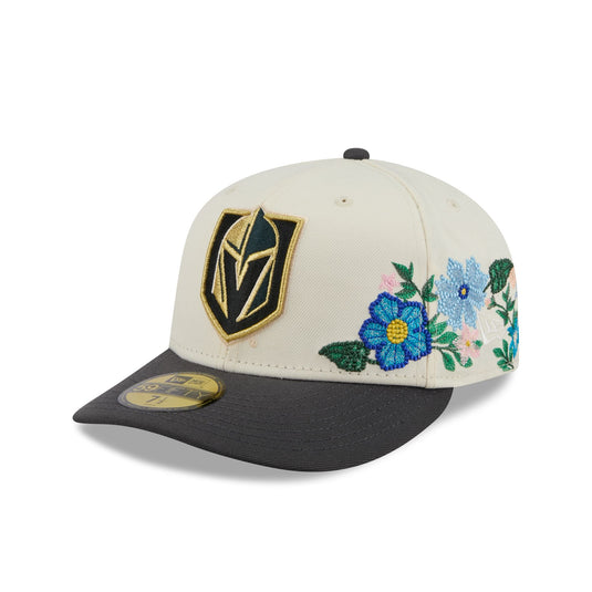 Vegas Golden Knights Tonal Florals White 59FIFTY Fitted Hat - New Era Cap