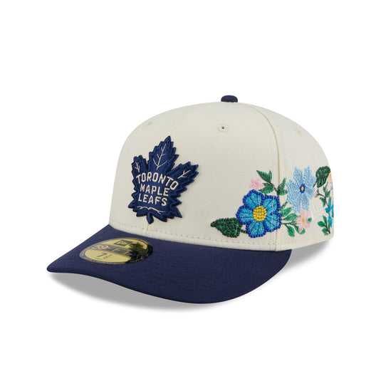 Toronto Maple Leafs Tonal Florals White 59FIFTY Fitted Hat - New Era Cap