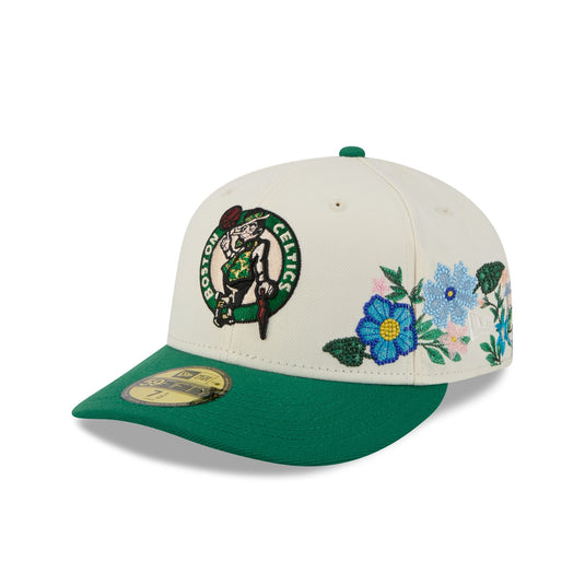 Boston Celtics Tonal Florals White 59FIFTY Fitted Hat - New Era Cap