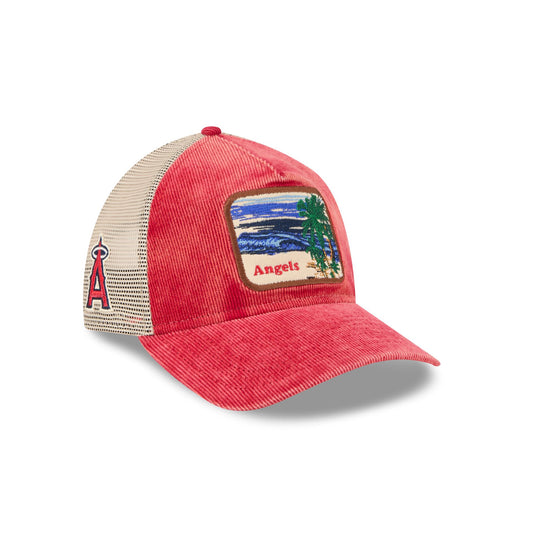 Los Angeles Angels Vintage Landscape 9TWENTY A-Frame Trucker Hat - New Era Cap