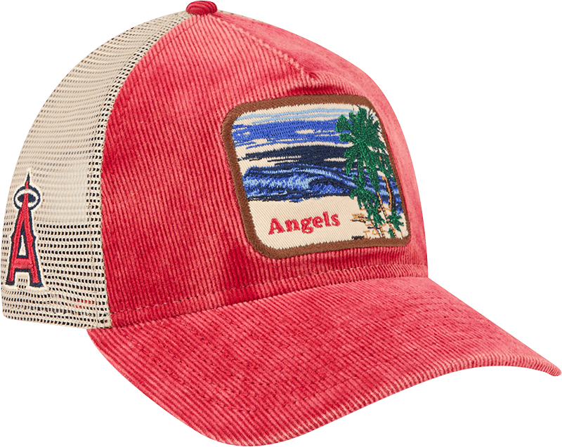 Los Angeles Angels Vintage Landscape 9TWENTY A-Frame Trucker Hat