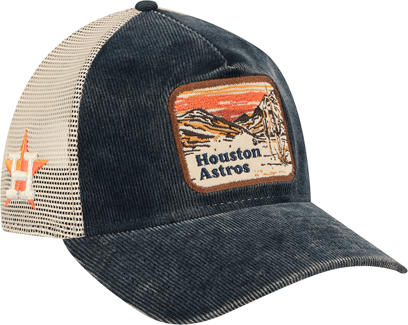 Houston Astros Vintage Landscape 9TWENTY A-Frame Trucker Hat