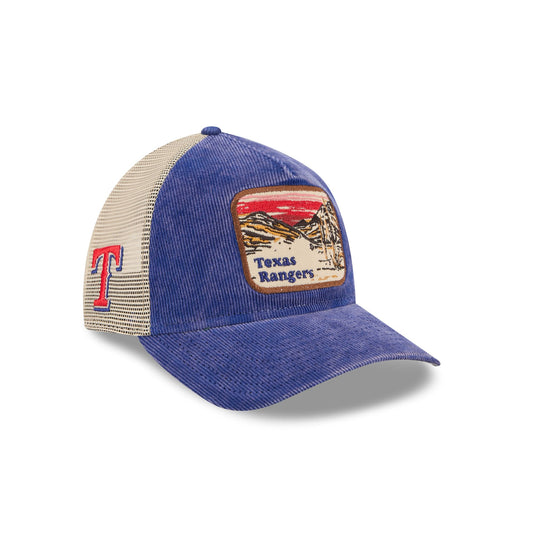 Texas Rangers Vintage Landscape 9TWENTY A-Frame Trucker Hat - New Era Cap
