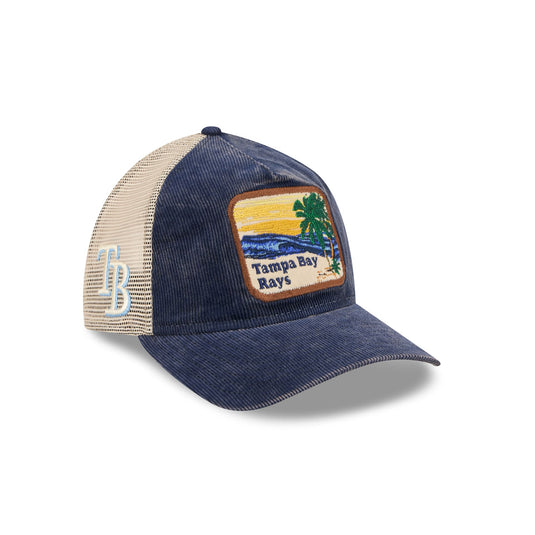 Tampa Bay Rays Vintage Landscape 9TWENTY A-Frame Trucker Hat - New Era Cap