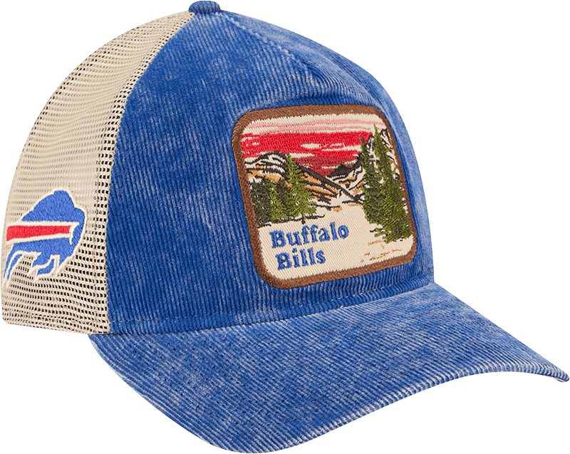 Buffalo Bills Vintage Landscape 9TWENTY A-Frame Trucker Hat