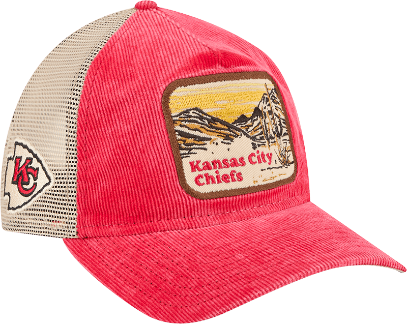 Kansas City Chiefs Vintage Landscape 9TWENTY A-Frame Trucker Hat