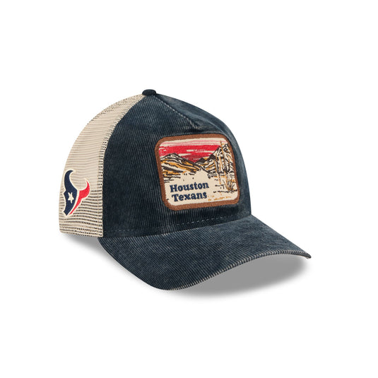 Houston Texans Vintage Landscape 9TWENTY A-Frame Trucker Hat - New Era Cap