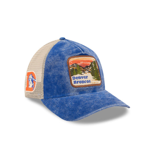 Denver Broncos Vintage Landscape 9TWENTY A-Frame Trucker Hat - New Era Cap