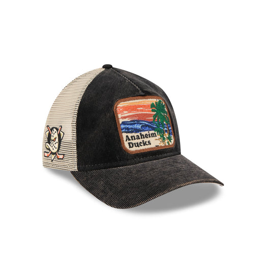 Anaheim Ducks Vintage Landscape 9TWENTY A-Frame Trucker Hat - New Era Cap