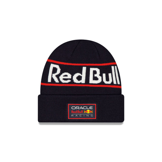Oracle Red Bull Racing Wordmark Cuff Knit Beanie - New Era Cap