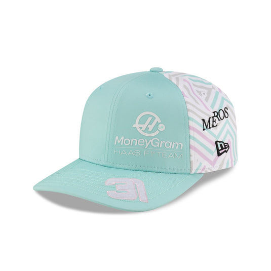 2025 Miami Race Special MoneyGram Haas F1 Team Esteban Ocon 9SEVENTY Stretch-Snap Hat - New Era Cap