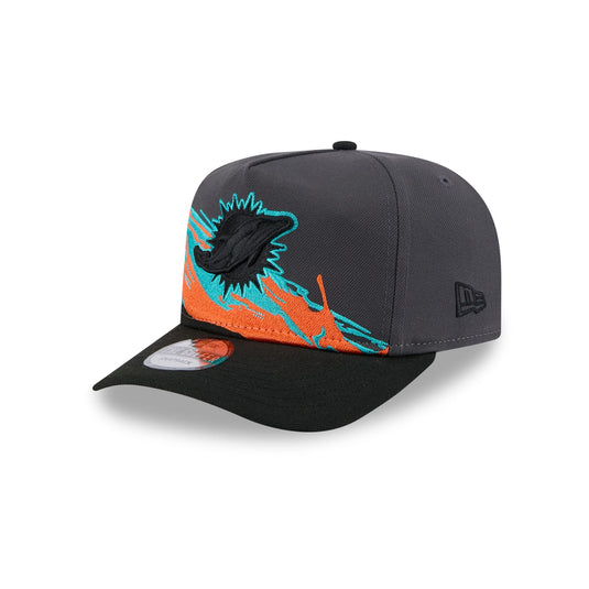 Miami Dolphins Graphite Brushstroke Golfer Hat - New Era Cap