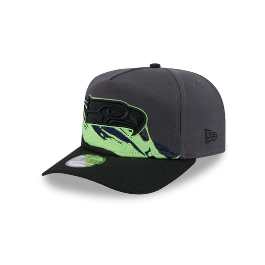 Seattle Seahawks Graphite Brushstroke Golfer Hat - New Era Cap