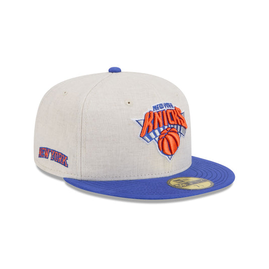 New York Knicks Linen 59FIFTY Fitted Hat - New Era Cap