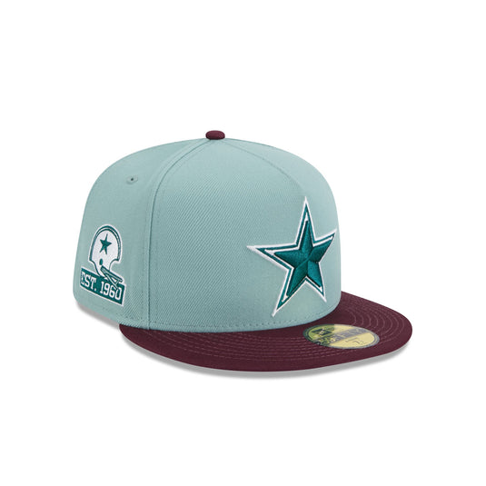 Dallas Cowboys Beach Kiss Blue 59FIFTY A-Frame Fitted Hat - New Era Cap
