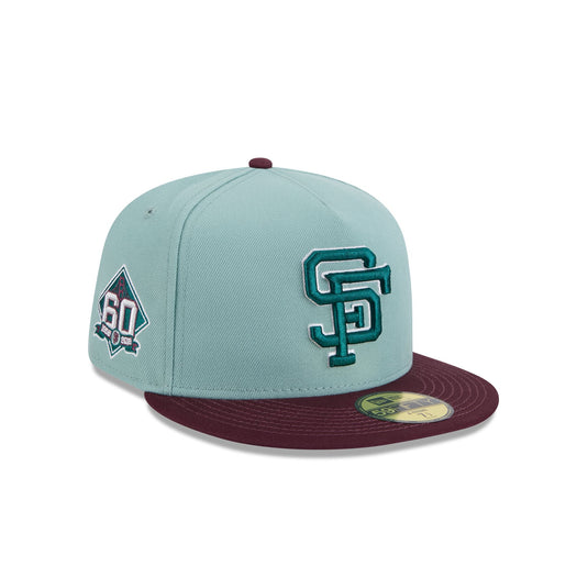 San Francisco Giants Beach Kiss Blue 59FIFTY A-Frame Fitted Hat - New Era Cap