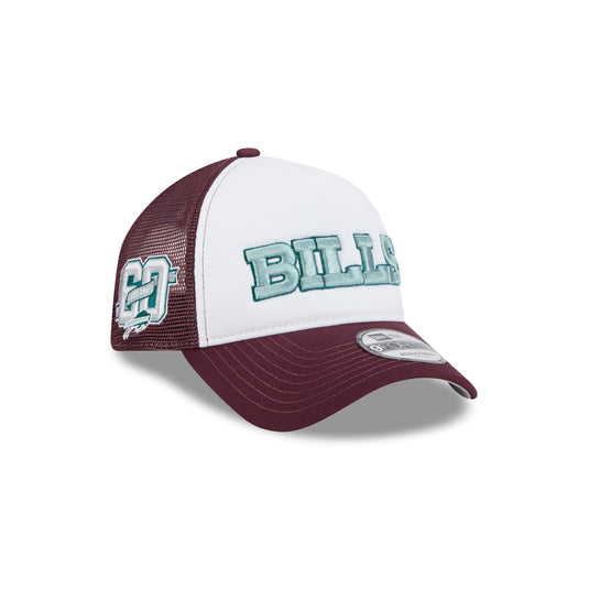 Buffalo Bills Optic White 9FORTY A-Frame Snapback Hat - New Era Cap