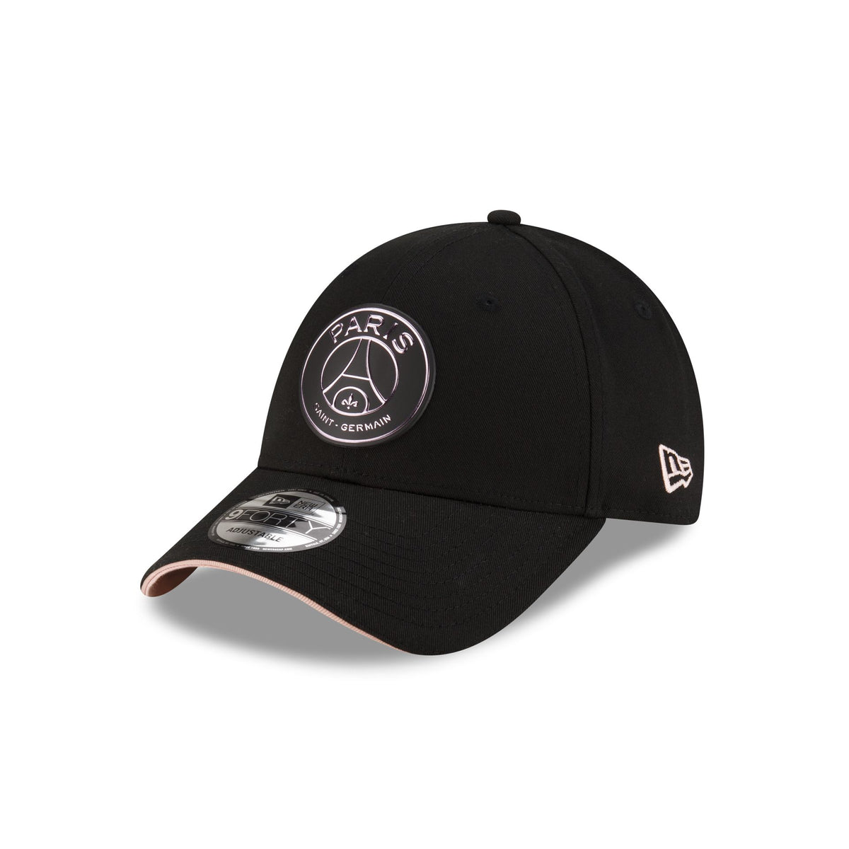 Paris Saint-Germain Black 9FORTY Adjustable Hat – New Era Cap