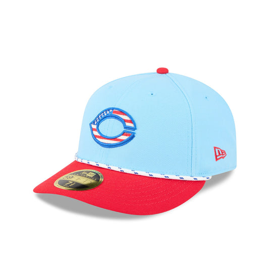 Cincinnati Reds Independence Day 2025 Low Profile 59FIFTY Fitted Hat - New Era Cap