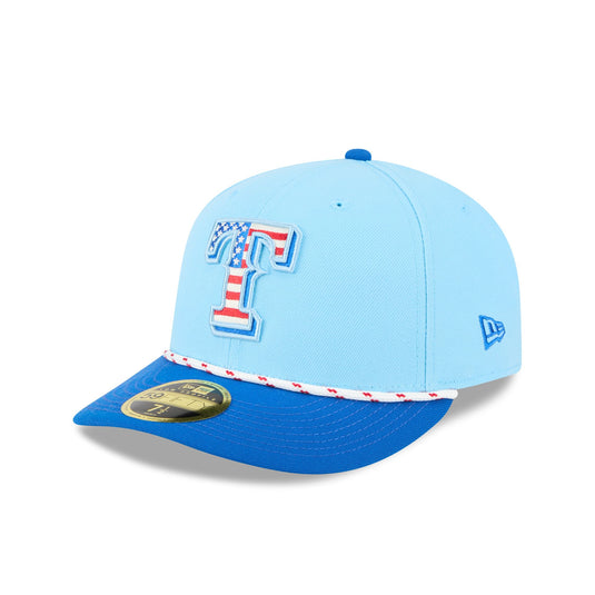 Texas Rangers Independence Day 2025 Low Profile 59FIFTY Fitted Hat - New Era Cap