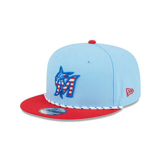 Miami Marlins Independence Day 2025 9FIFTY Snapback Hat - New Era Cap