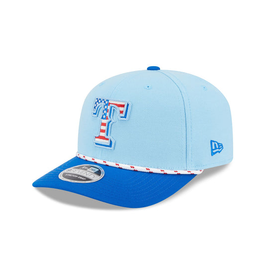 Texas Rangers Independence Day 2025 9SEVENTY Stretch-Snap Hat - New Era Cap