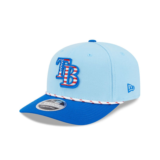 Tampa Bay Rays Independence Day 2025 9SEVENTY Stretch-Snap Hat - New Era Cap
