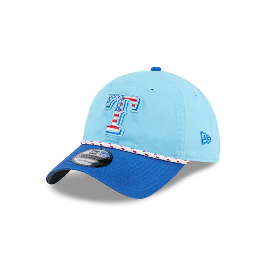 Texas Rangers Independence Day 2025 9TWENTY Adjustable Hat - New Era Cap