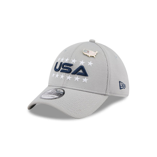 2025 Ryder Cup Team USA Gray 39THIRTY Stretch Fit Hat - New Era Cap
