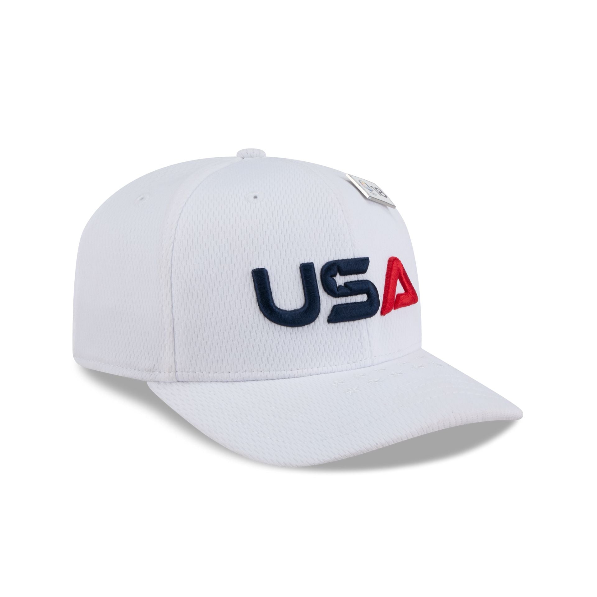 2025 Ryder Cup Team USA White 9SEVENTY Stretch-Snap Hat