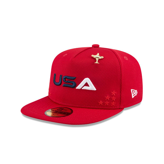 2025 Ryder Cup Team USA Red 59FIFTY A-Frame Fitted Hat - New Era Cap