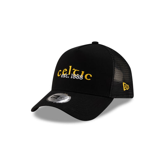 Celtic FC Core Wordmark 9FORTY A-Frame Trucker Hat - New Era Cap