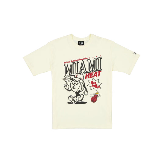 Miami Heat Sport Classics Chrome White T-Shirt - New Era Cap