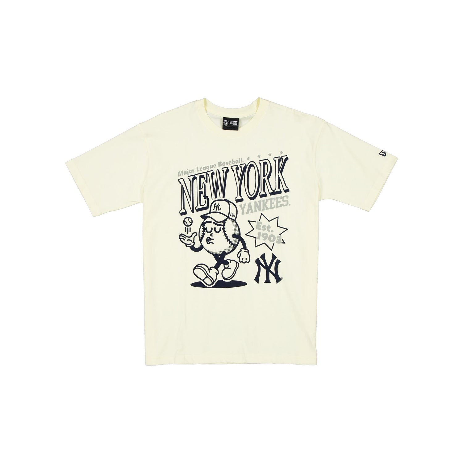 New York Yankees Sport Classics Chrome White T-Shirt