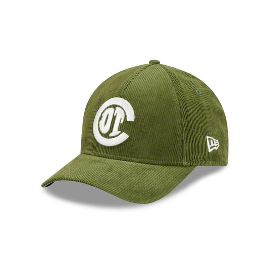Deportivo Toluca FC Olive Corduroy 9FORTY M-Crown Snapback Hat - New Era Cap