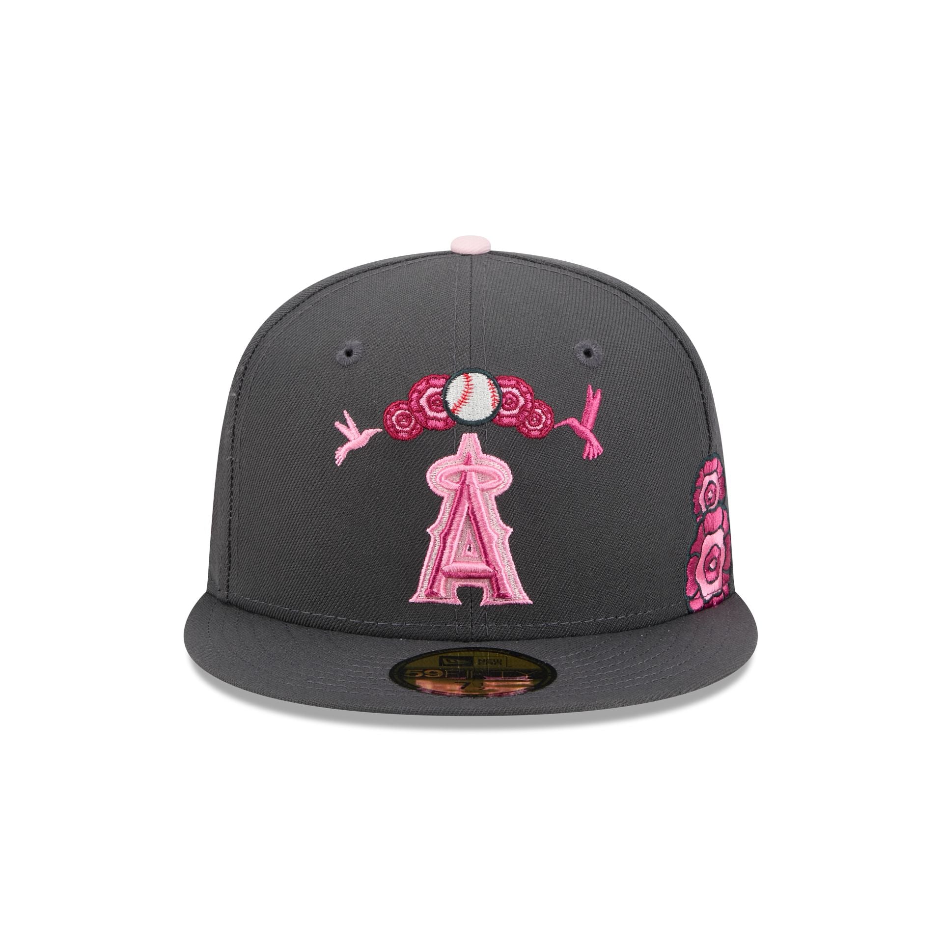 Los Angeles Angels Day of the Dead Graphite 59FIFTY Fitted Hat