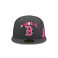 Boston Red Sox Day of the Dead Graphite 59FIFTY Fitted Hat