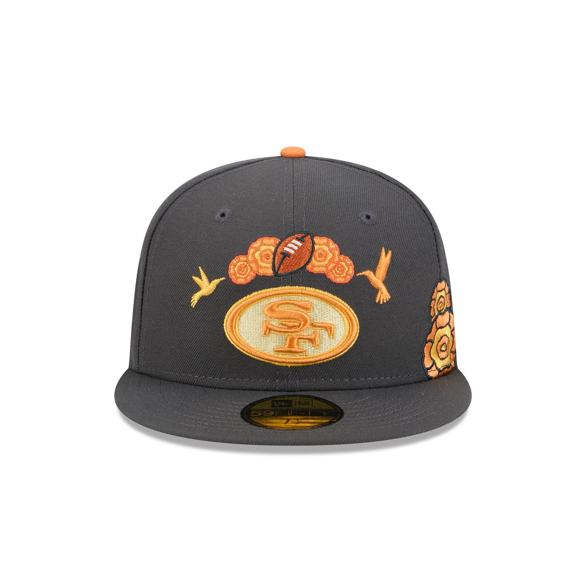San Francisco 49ers Day of the Dead Graphite 59FIFTY Fitted Hat