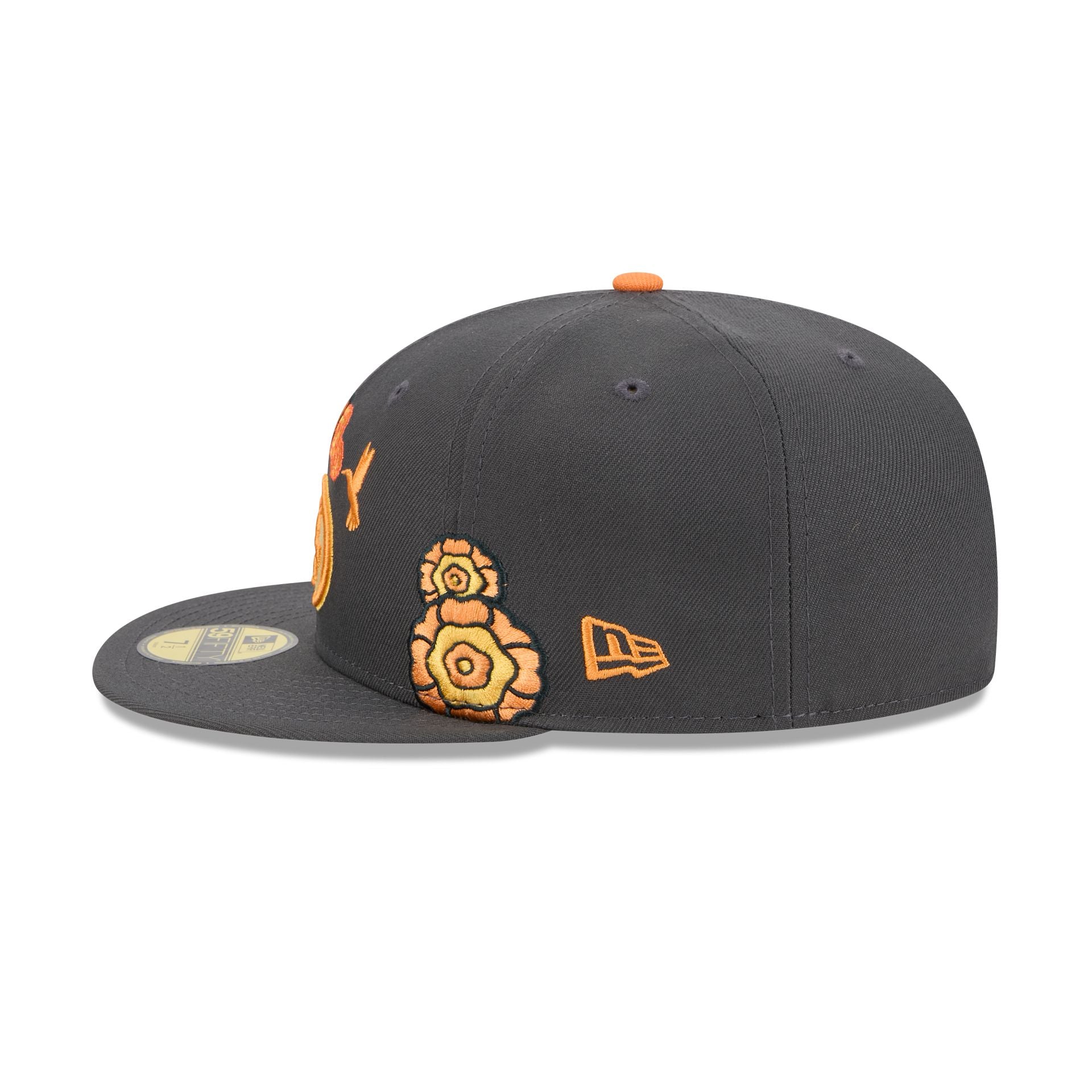 San Francisco 49ers Day of the Dead Graphite 59FIFTY Fitted Hat