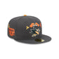 San Jose Sharks Day of the Dead Graphite 59FIFTY Fitted Hat