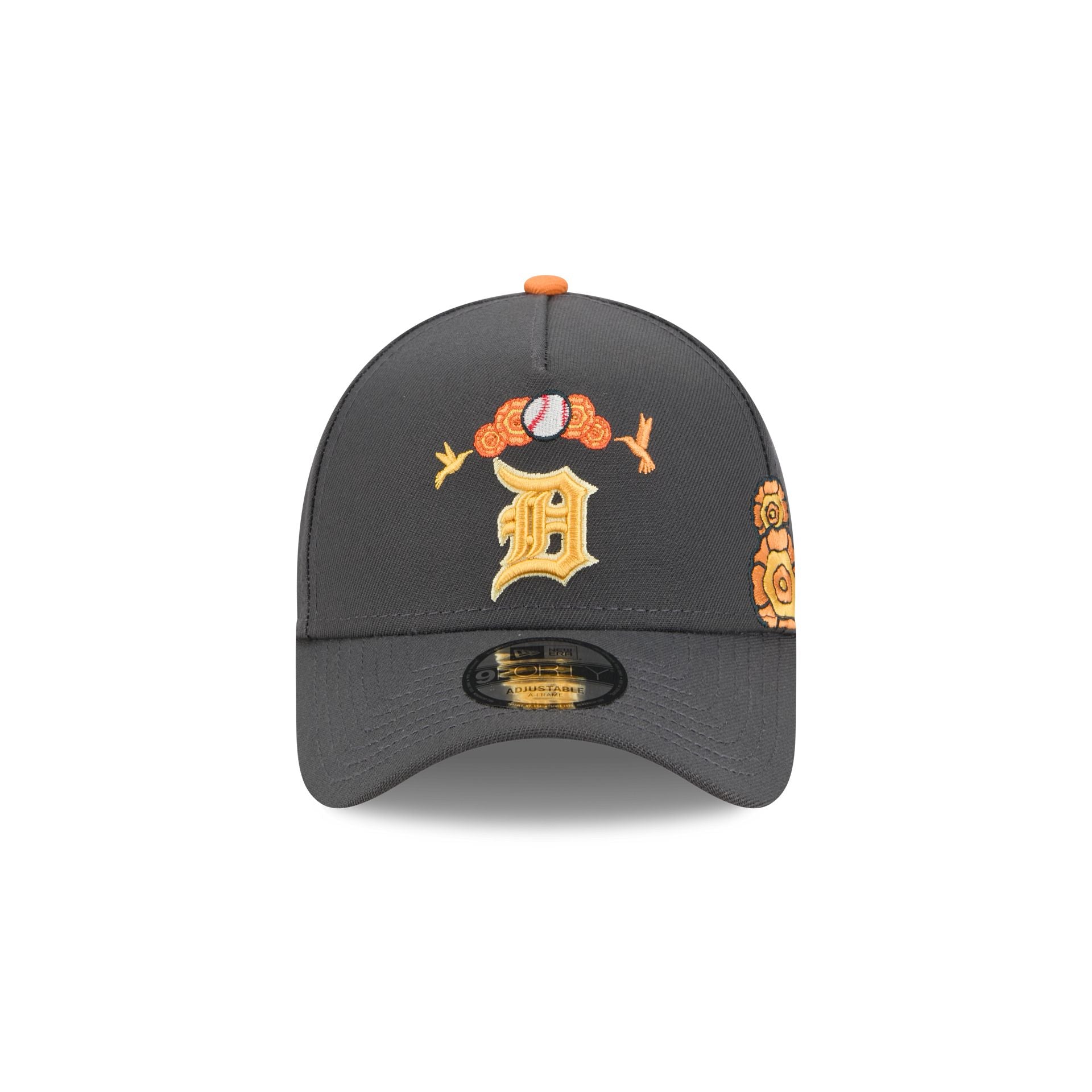Detroit Tigers Day of the Dead Graphite 9FORTY A-Frame Snapback Hat