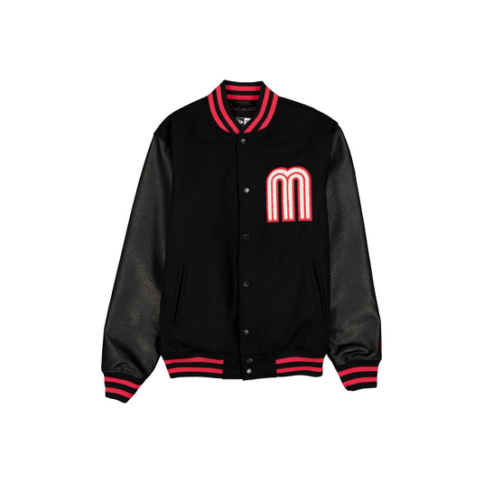 Mexico Baseball Black Bomber Jacket - New Era Cap