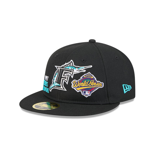 Miami Marlins Championship Pack Retro Crown 59FIFTY Fitted Hat - New Era Cap