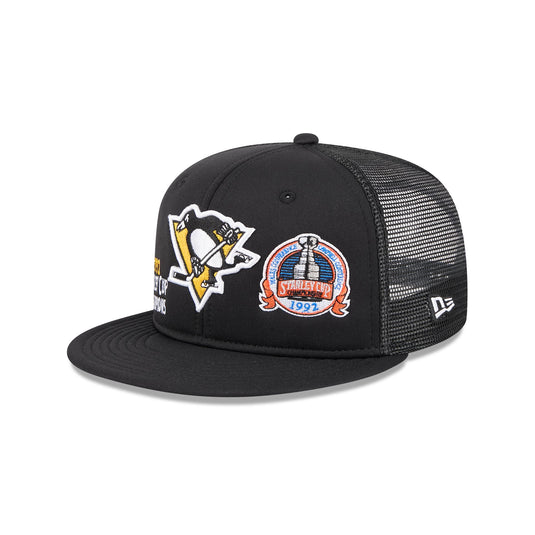 Pittsburgh Penguins Championship Pack 9FIFTY Trucker Hat - New Era Cap