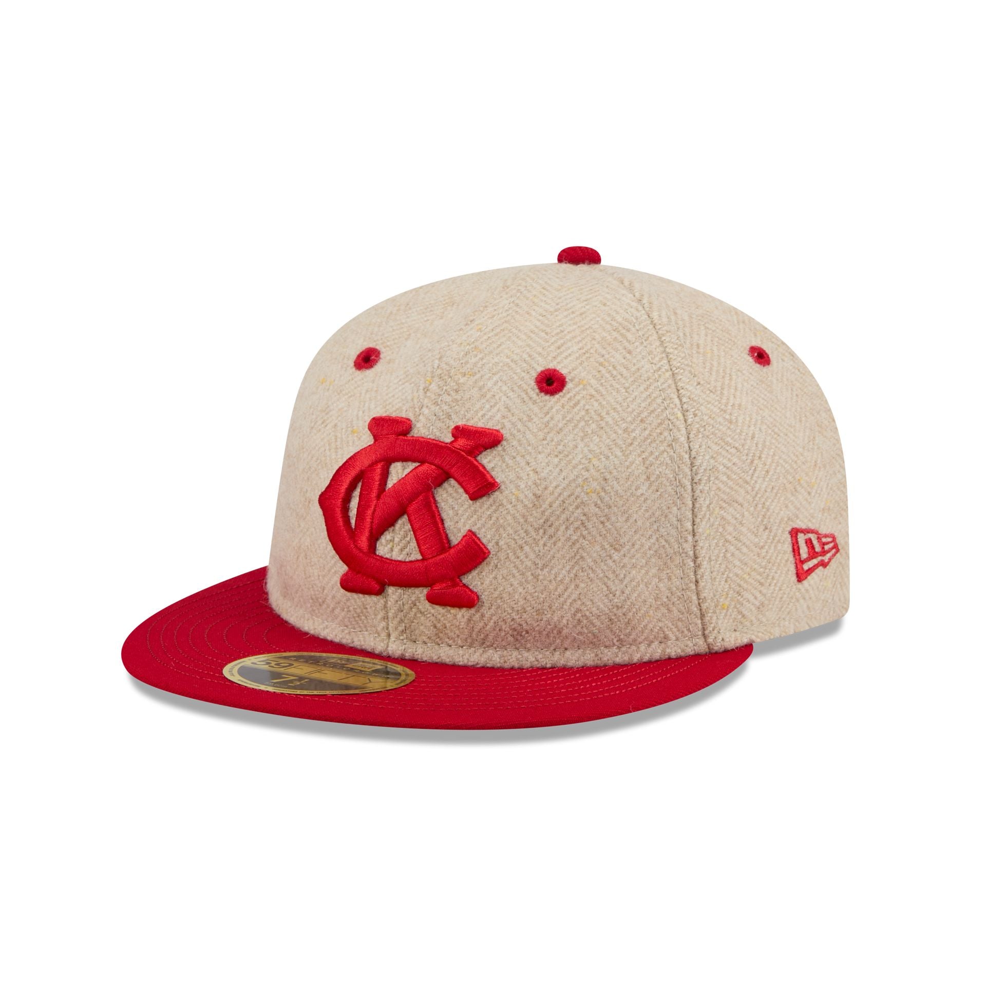 Kansas City Monarchs Jackie Robinson Yorkshire Tweed Retro Crown 59FIFTY Fitted Hat