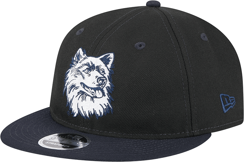 Connecticut Huskies Tournament Side Patch Retro Crown 9FIFTY Strapback Hat