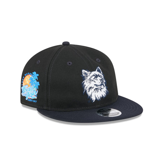 Connecticut Huskies Tournament Side Patch Retro Crown 9FIFTY Strapback Hat - New Era Cap