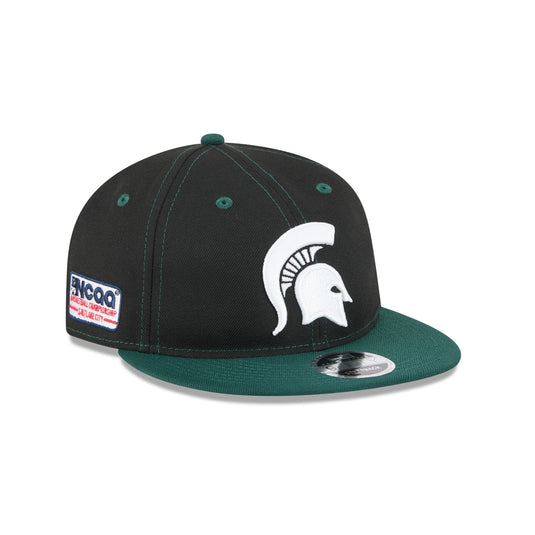 Michigan State Spartans Tournament Side Patch Retro Crown 9FIFTY Strapback Hat - New Era Cap