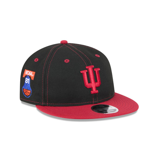 Indiana Hoosiers Tournament Side Patch Retro Crown 9FIFTY Strapback Hat - New Era Cap