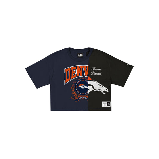 Denver Broncos Team Split Women's Short-Sleeve T-Shirt - New Era Cap